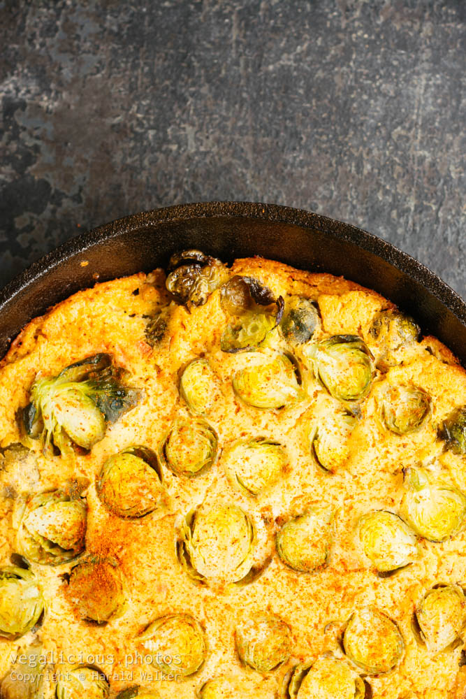 Stock photo of Vegan Brussels Sprouts Frittata