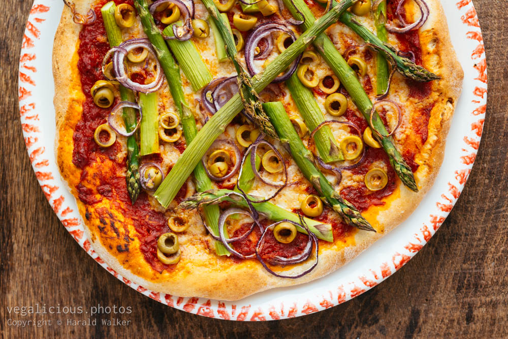 Stock photo of Asparagus Pizza