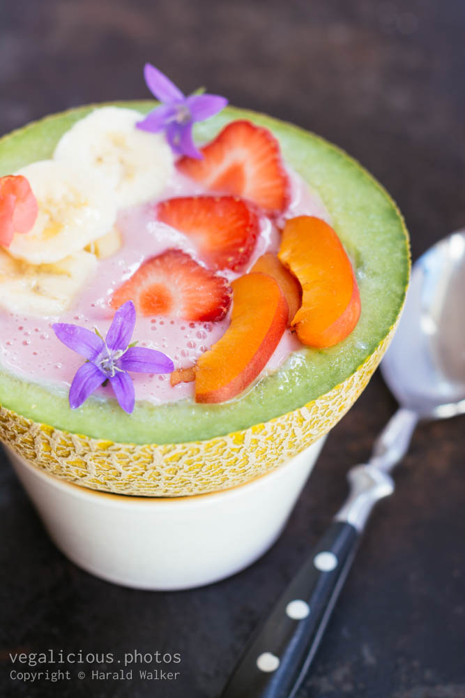 Stock photo of Melon Bowl with Smoothie