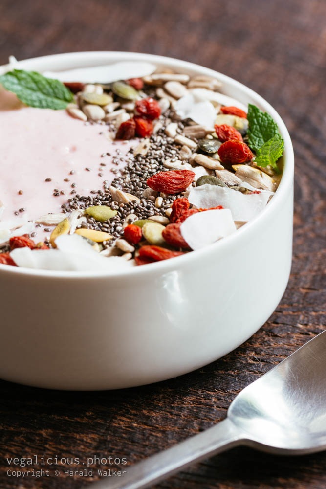 Stock photo of Red Current Smoothie Bowl