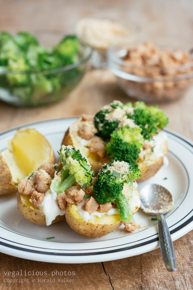 Stock photo of Baked Potatoes with Toppings