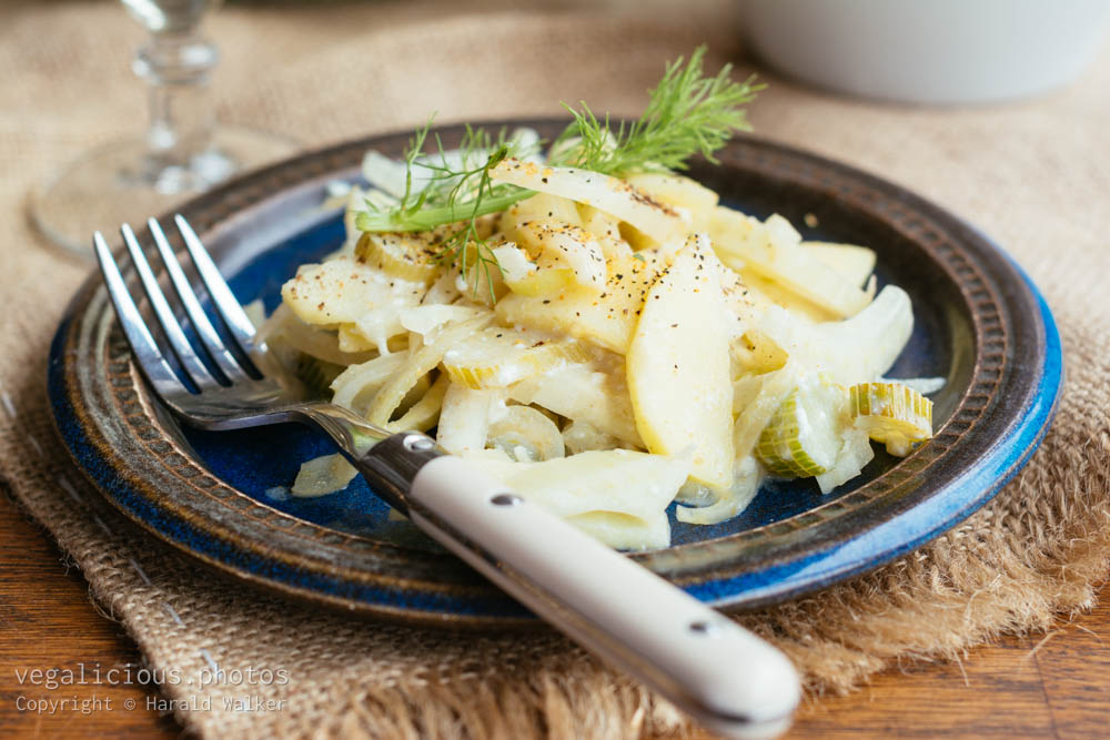 Stock photo of White wine Braise Fennel with Apples