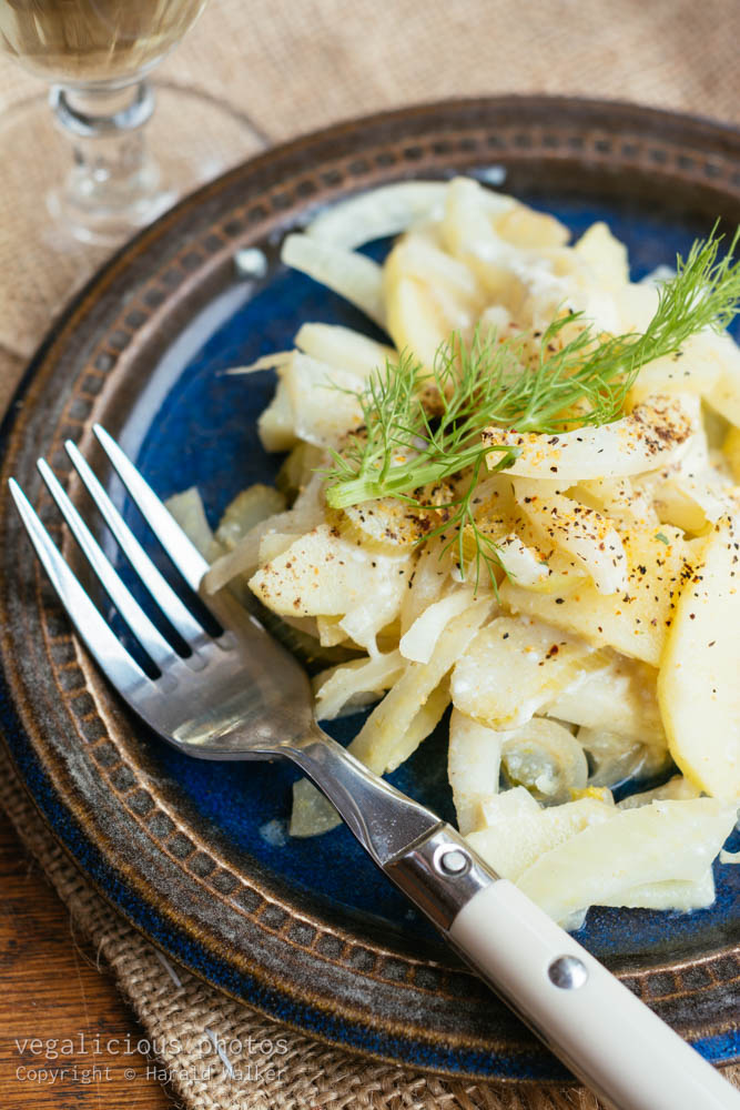 Stock photo of White wine Braise Fennel with Apples