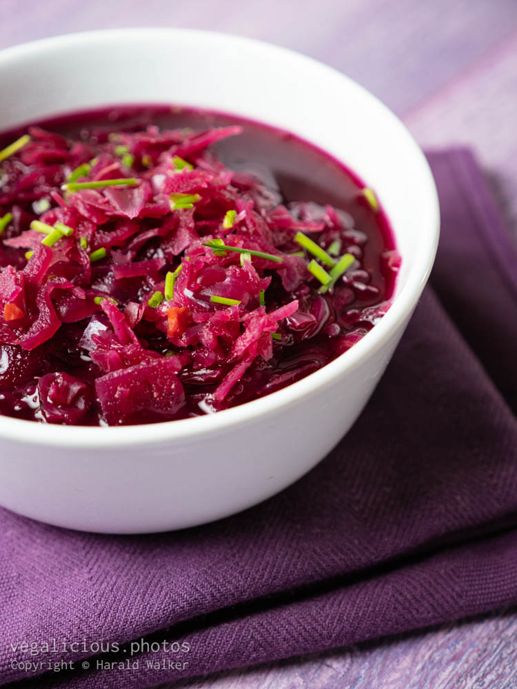 Stock photo of Sweet Sour Red Cabbage Soup