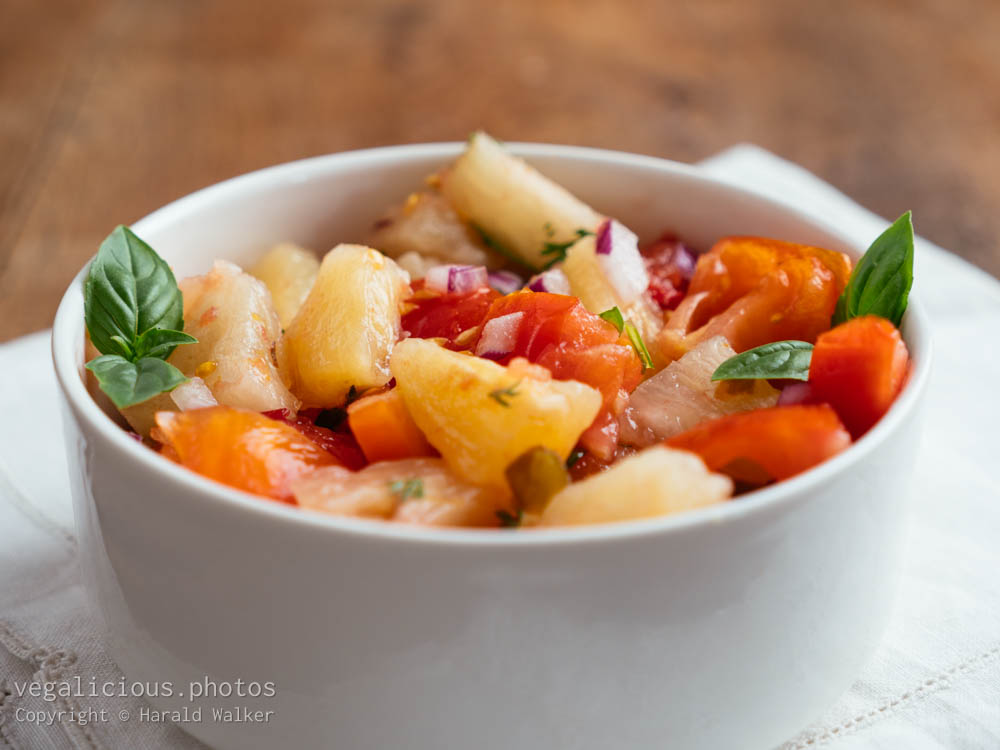 Stock photo of Chopped Tomato and Pineapple Salad