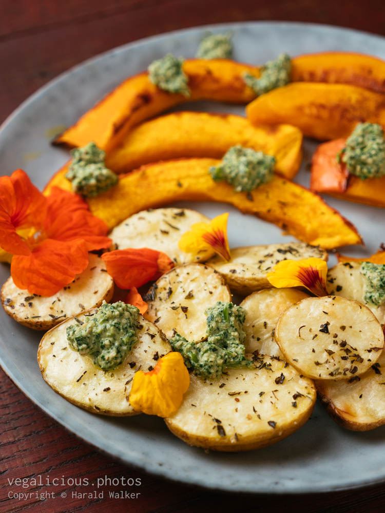 Stock photo of Roasted Winter Squash and Potatoes