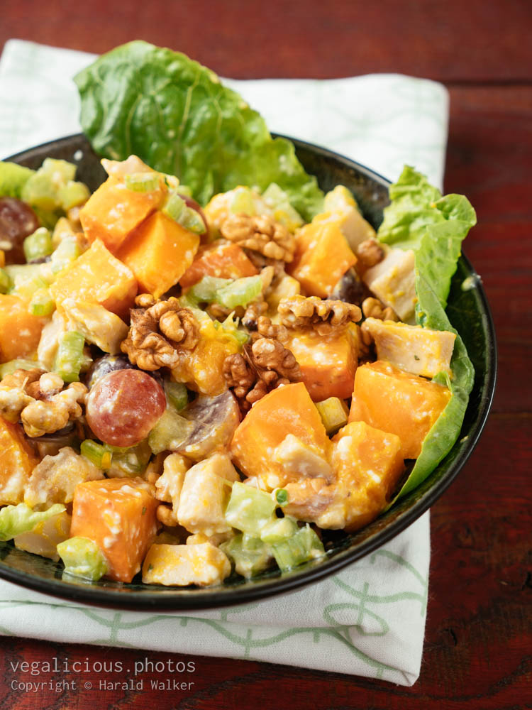 Stock photo of Vegan Chickun Pumpkin Salad