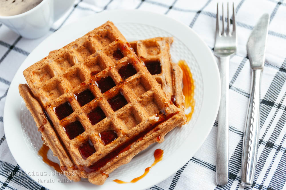 Stock photo of Spiced Carrot Waffles