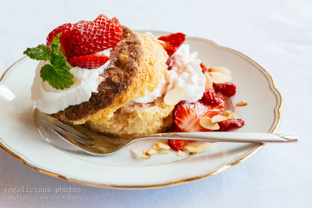 Stock photo of Strawberry Almond Shortcake