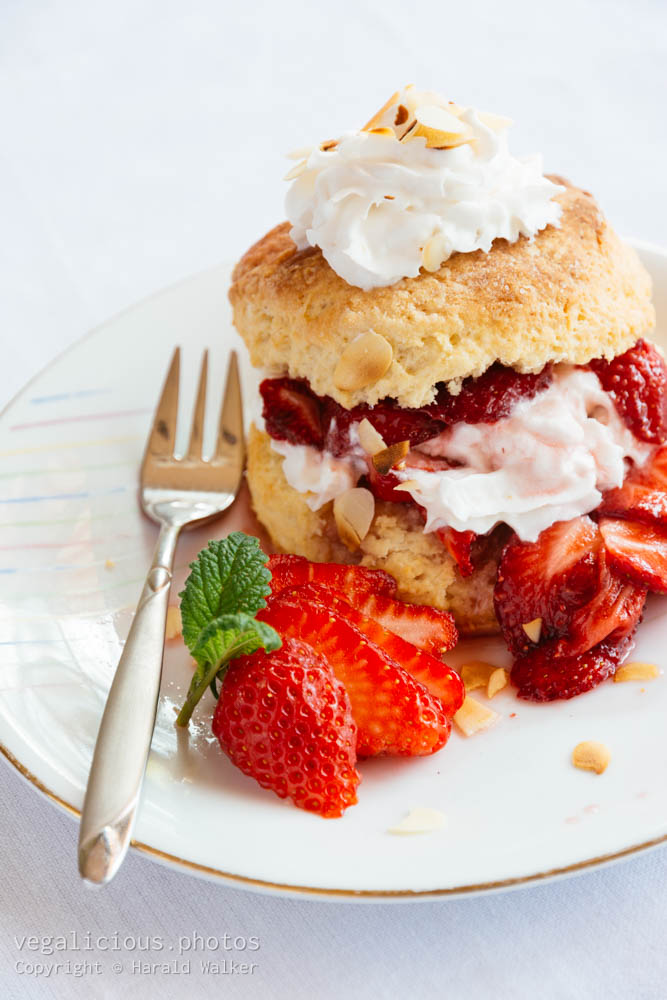 Stock photo of Strawberry Almond Shortcake
