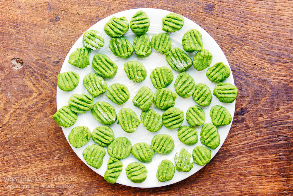 Stock photo of Spinach gnocchi
