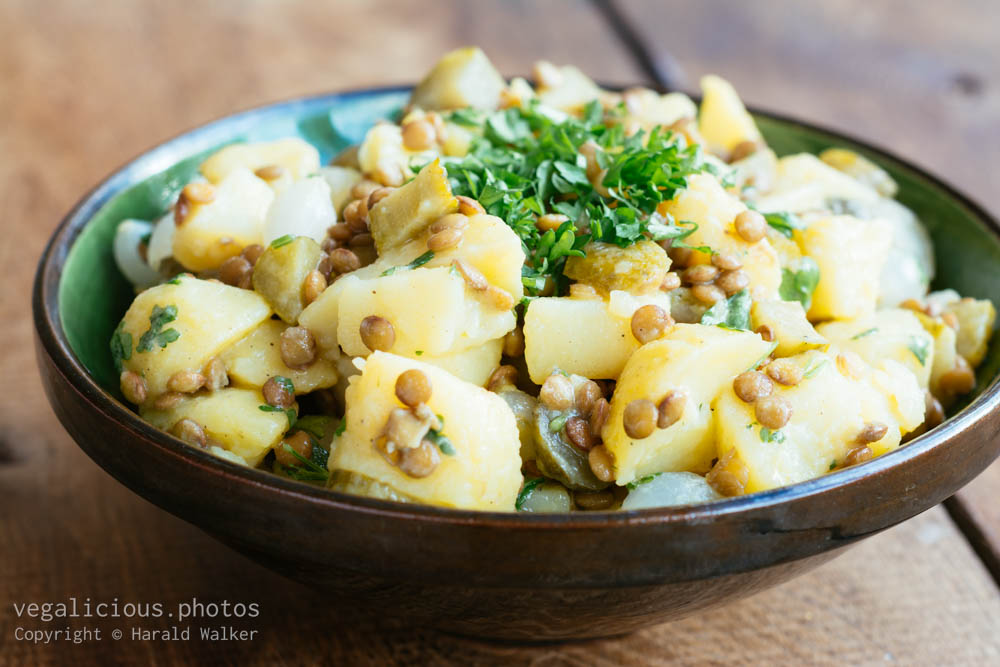 Stock photo of German Lentil Potato Salad