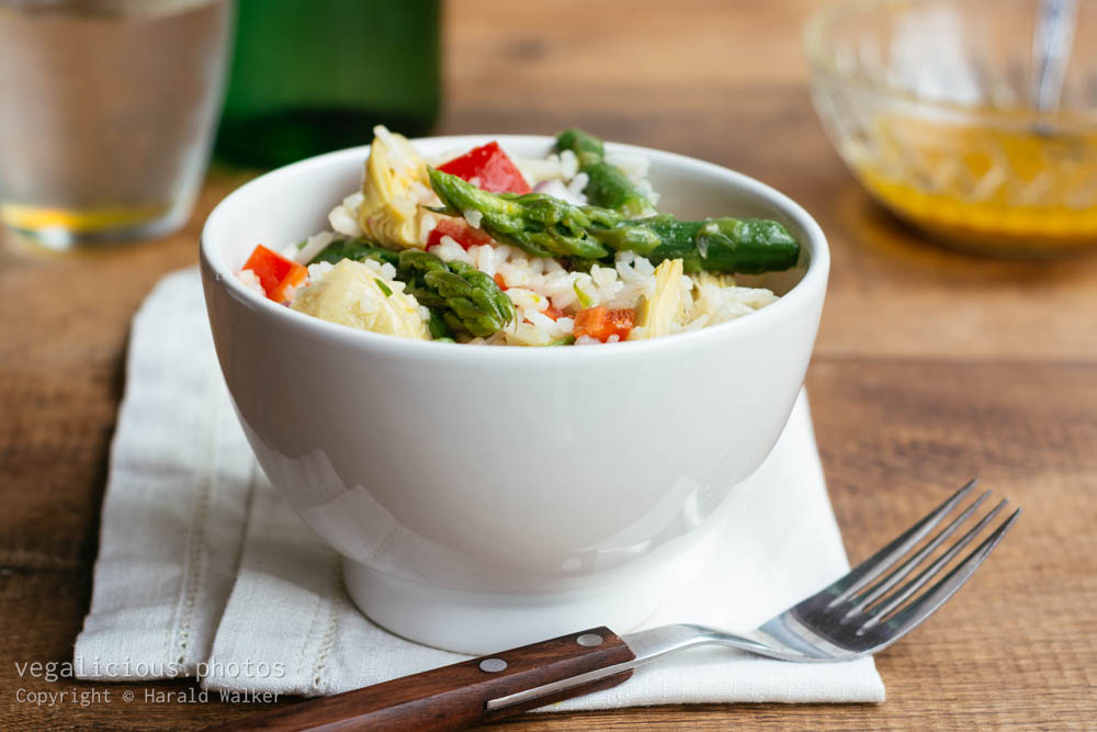Stock photo of Asparagus, Artichoke and Rice Salad