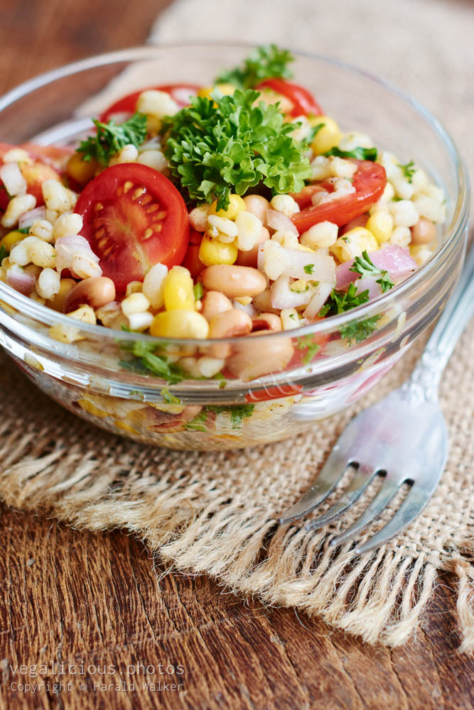 Stock photo of Farro, Corn and Tomato Salad