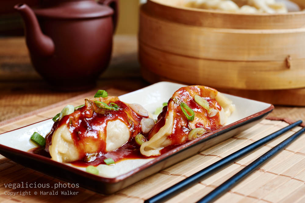 Stock photo of Manchurian Momo Dumplings