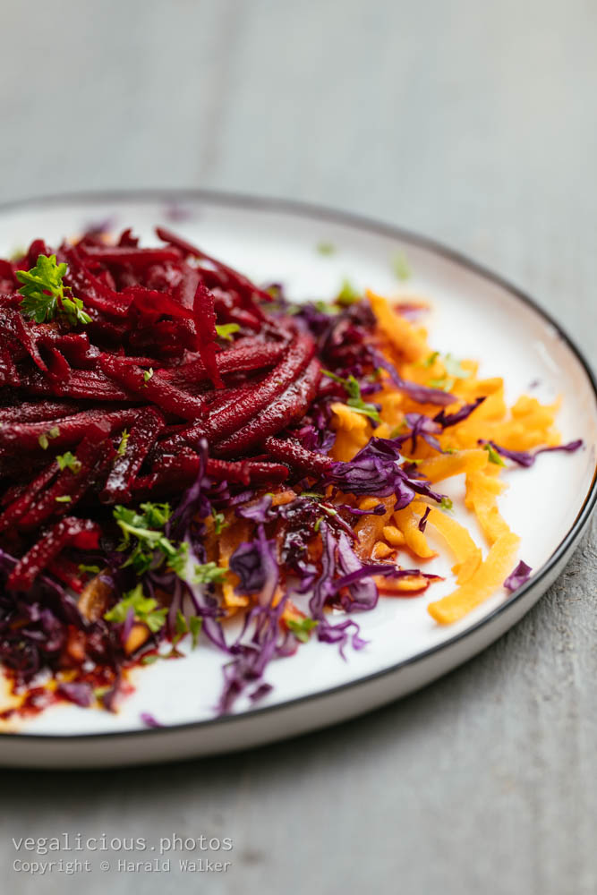 Stock photo of Beet, Carrot and Red Cabbage Salad