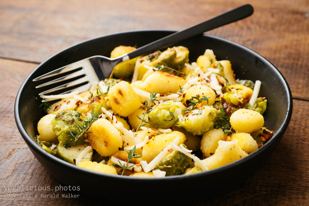 Stock photo of Gnocchi, Brussels Sprouts Skillet