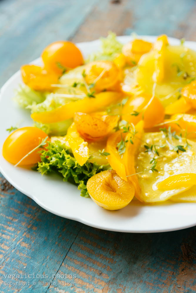 Stock photo of Yellow Plum Salad