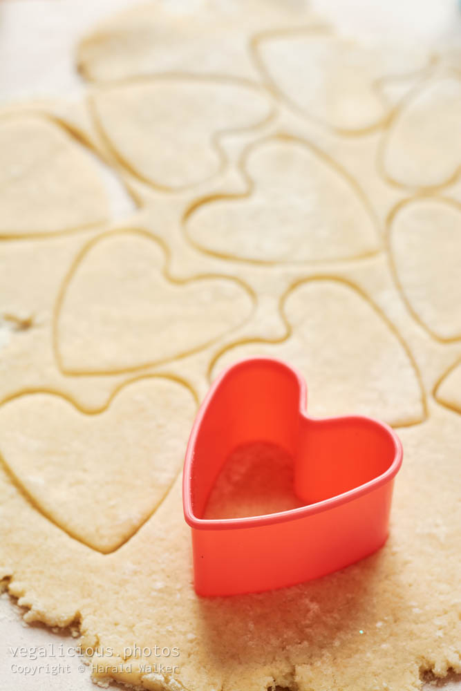 Stock photo of Heart shaped sugar cookies