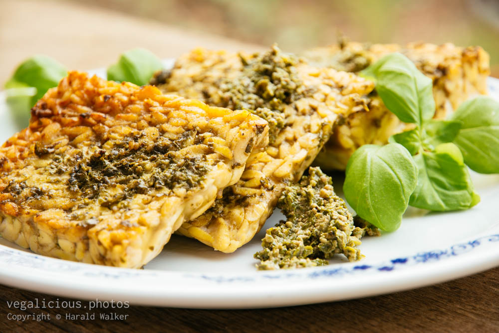 Stock photo of Pesto Encrusted Tempeh