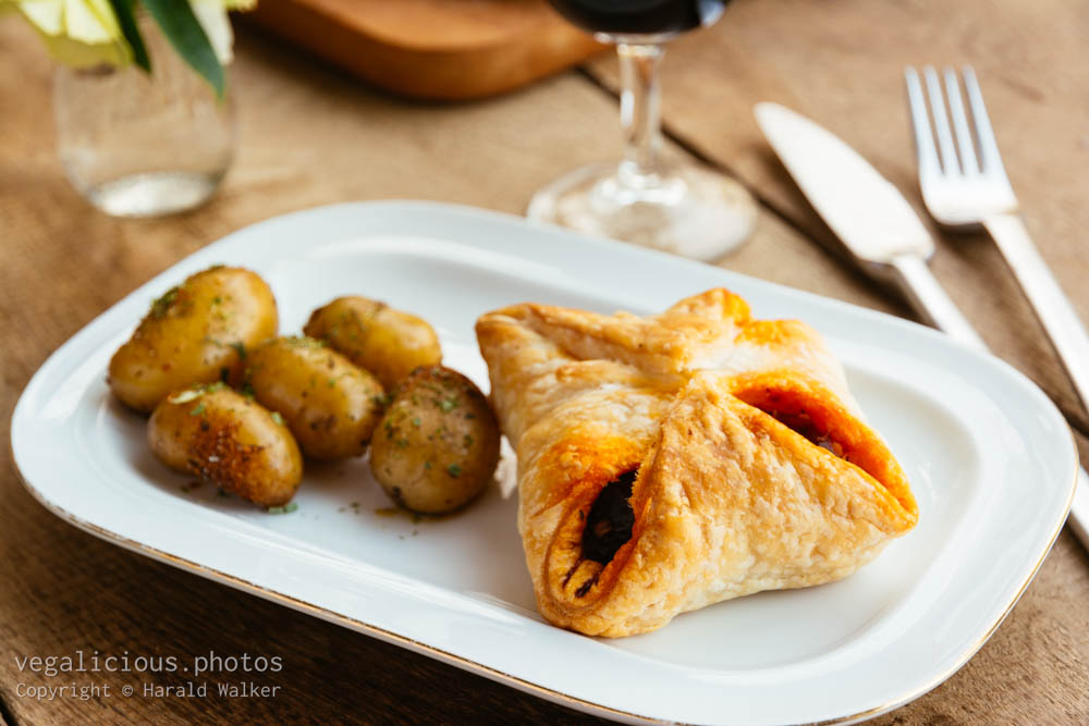 Stock photo of Puff pastry parcels