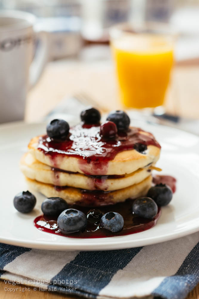 Stock photo of Lemon Blueberry Pancakes