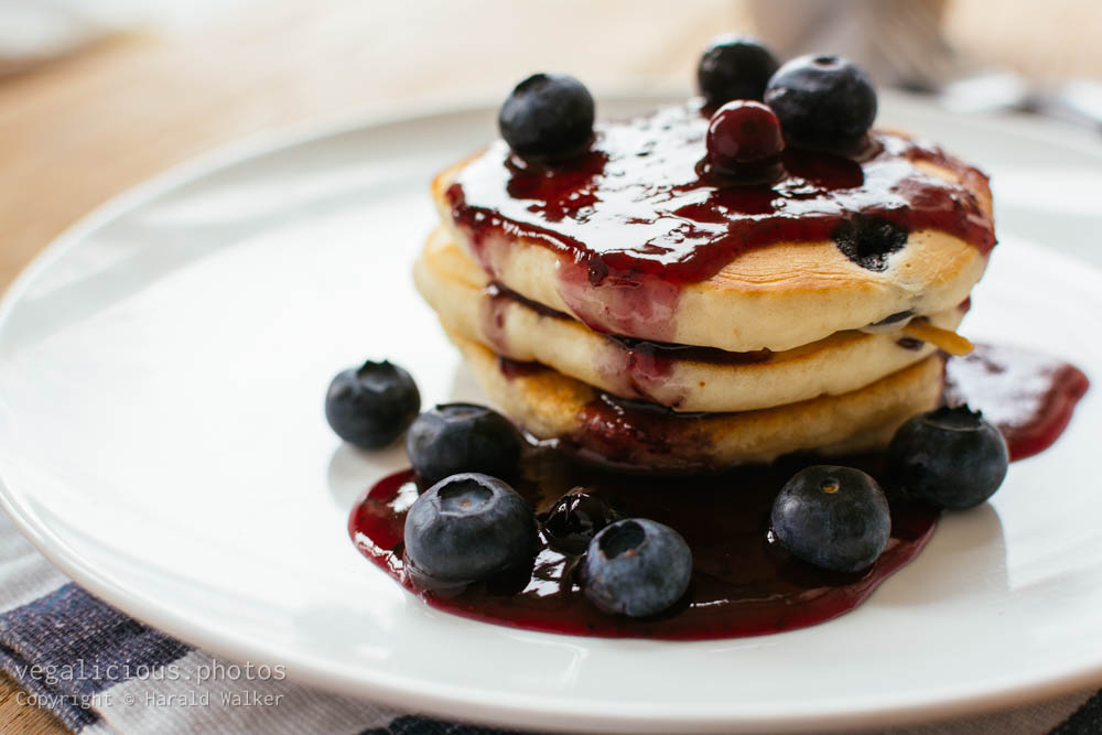 Stock photo of Lemon Blueberry Pancakes