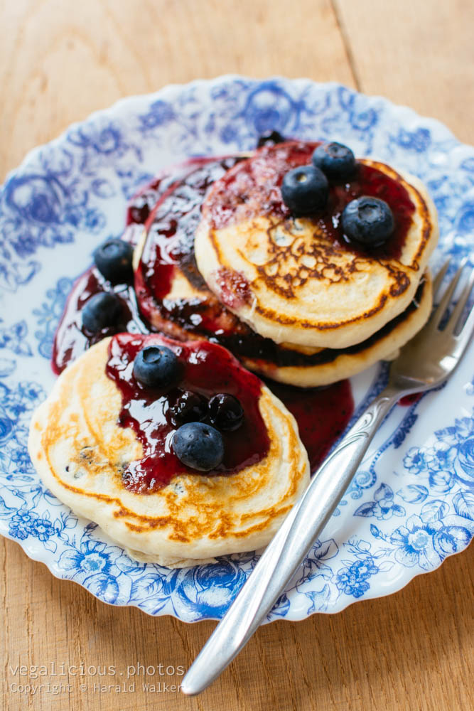 Stock photo of Lemon Blueberry Pancakes