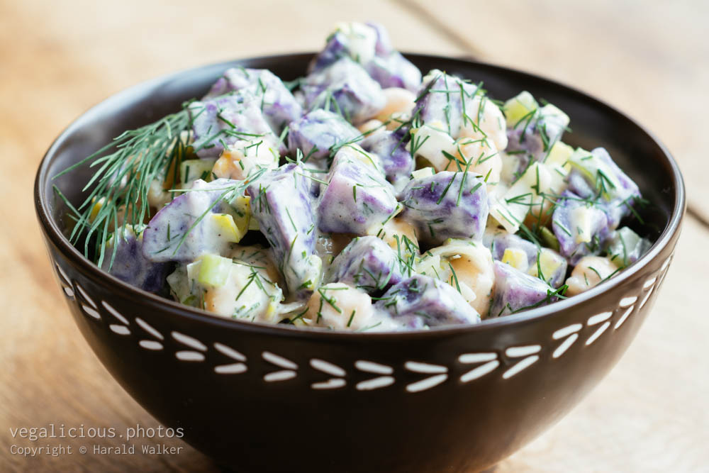 Stock photo of Purple potato salad
