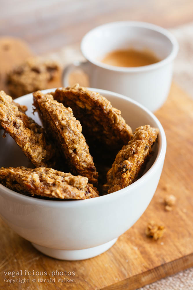 Stock photo of Oat cookies and coffee