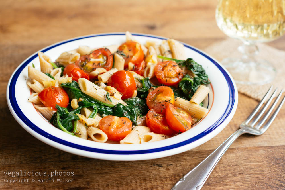 Stock photo of Spinach Tomato Pasta