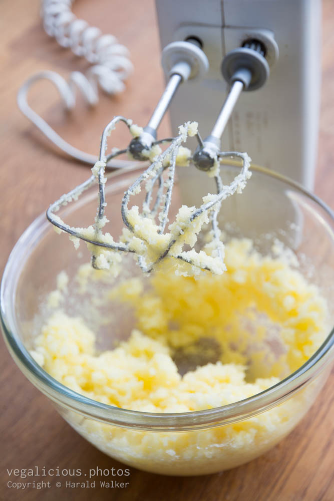 Stock photo of Making cake batter