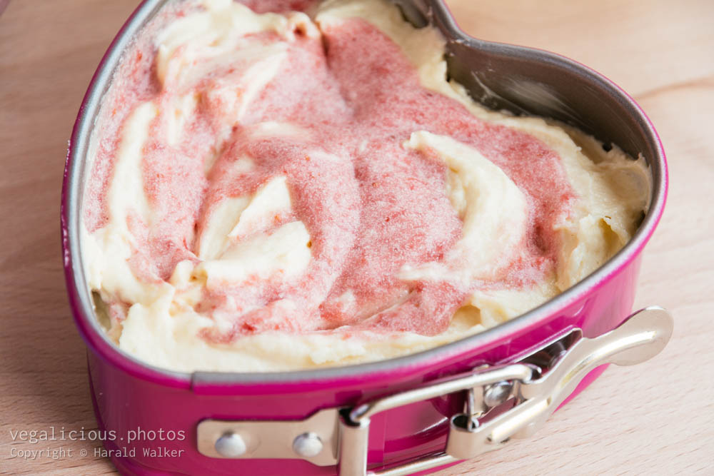 Stock photo of Making Strawberry Pound Cake