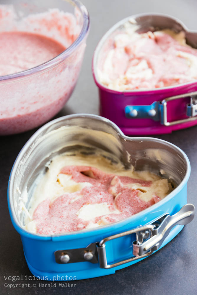 Stock photo of Making Strawberry Pound Cakes