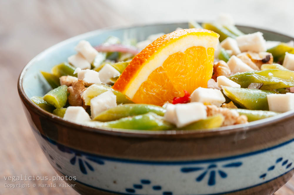 Stock photo of Green Bean and Walnut Salad