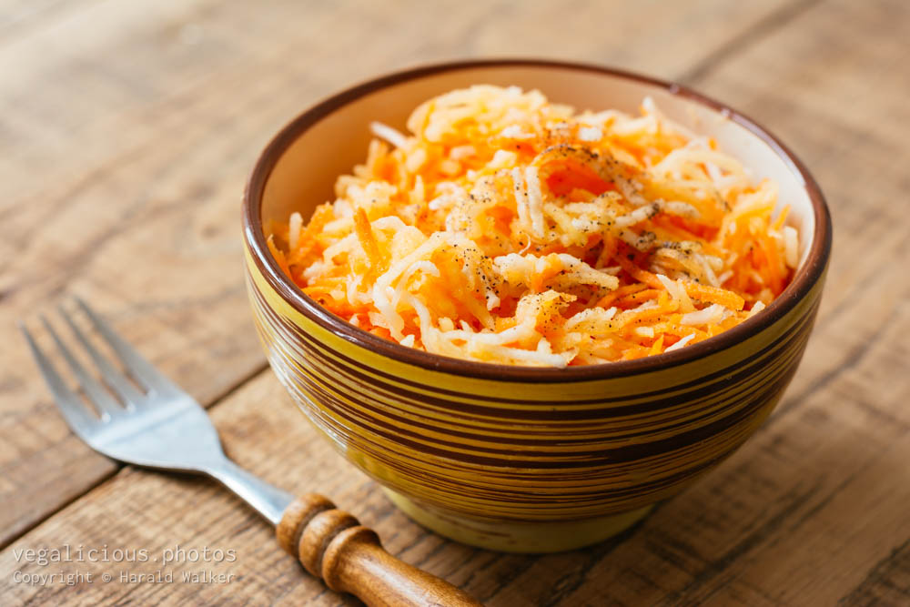 Stock photo of Carrot, Turnip. Apple Slaw