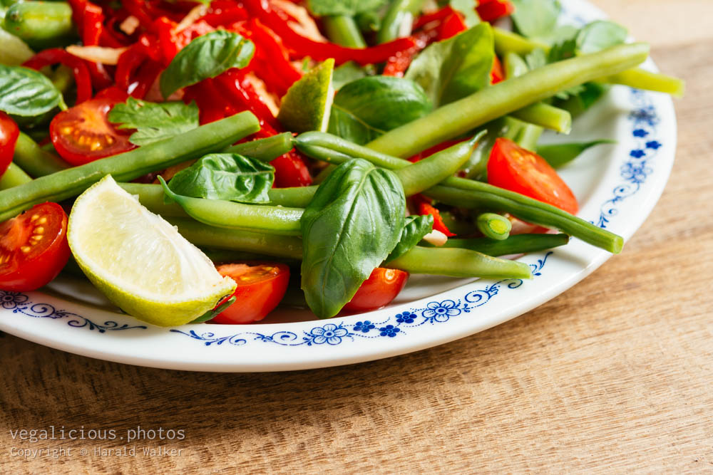 Stock photo of Thai Bean and Tomato Salad