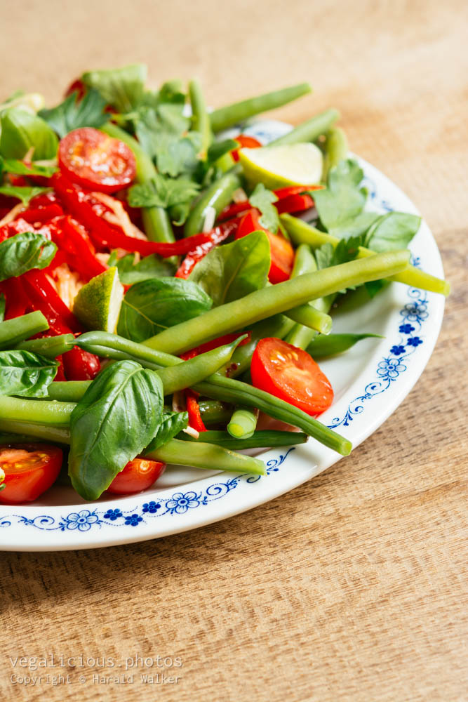 Stock photo of Thai Bean and Tomato Salad