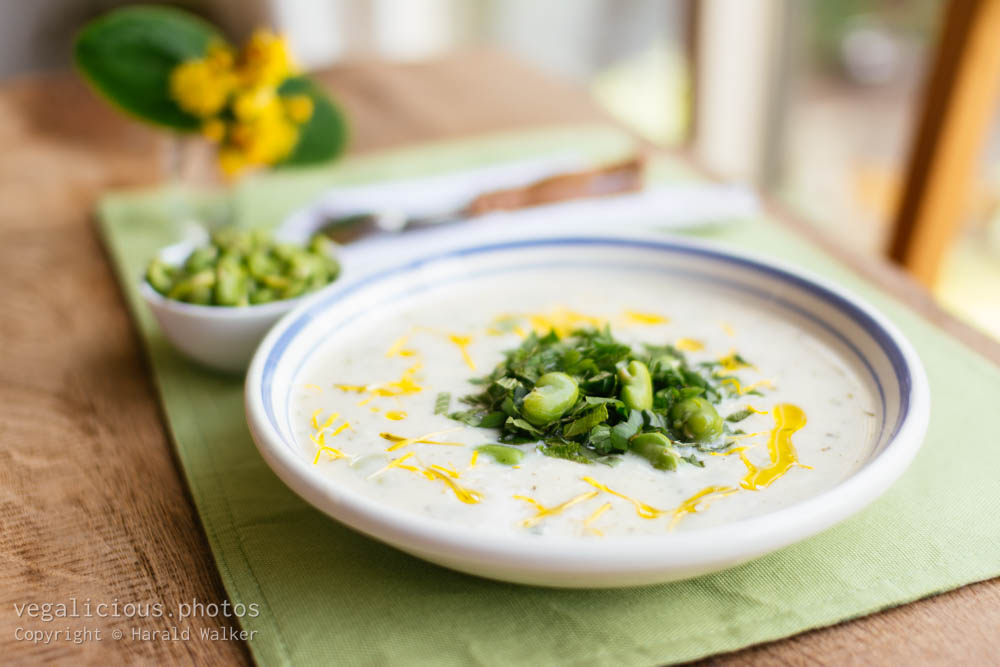 Stock photo of Yogurt & Fava Bean Soup