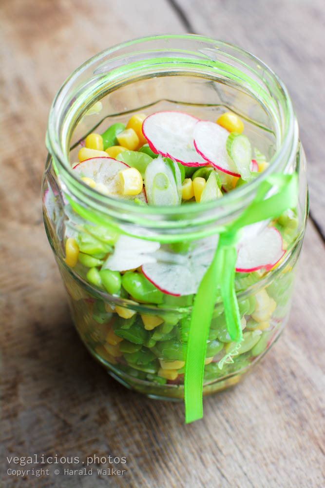 Stock photo of Salad in a jar