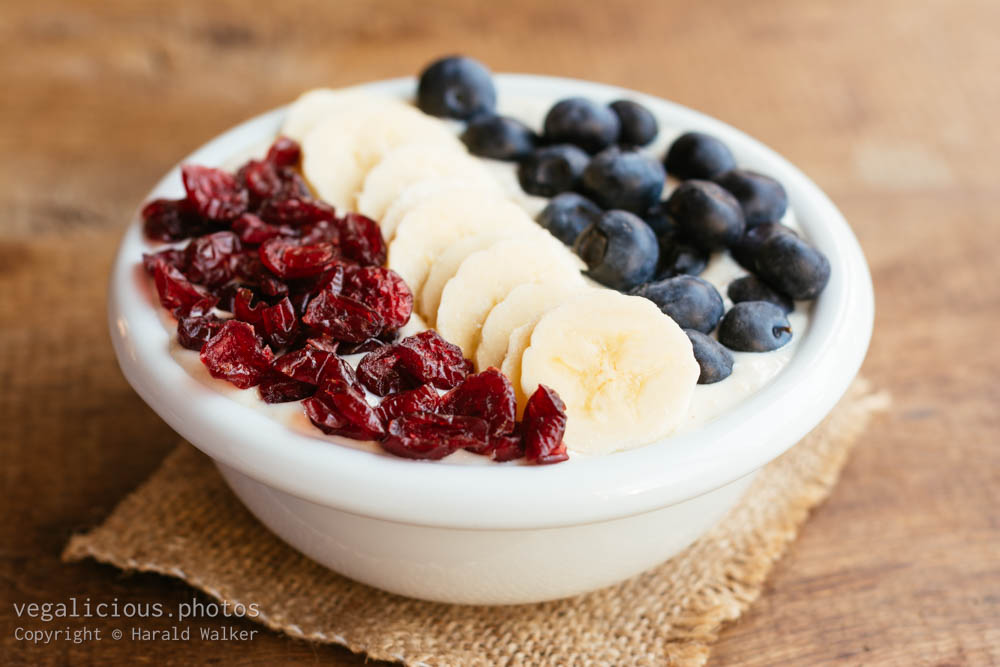 Stock photo of Red, White and Blue Smoothie Bowl