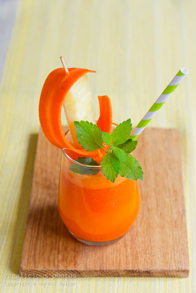 Stock photo of Carrot, Pineapple and Turmeric Smoothie